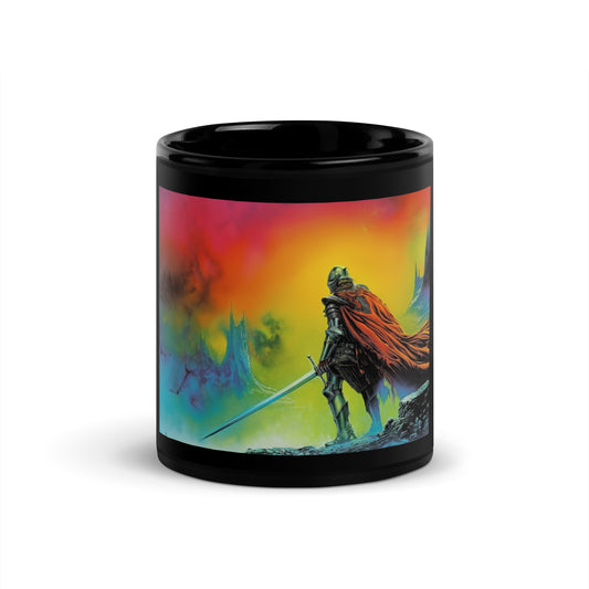 Dark Fantasy Black Glossy Mug