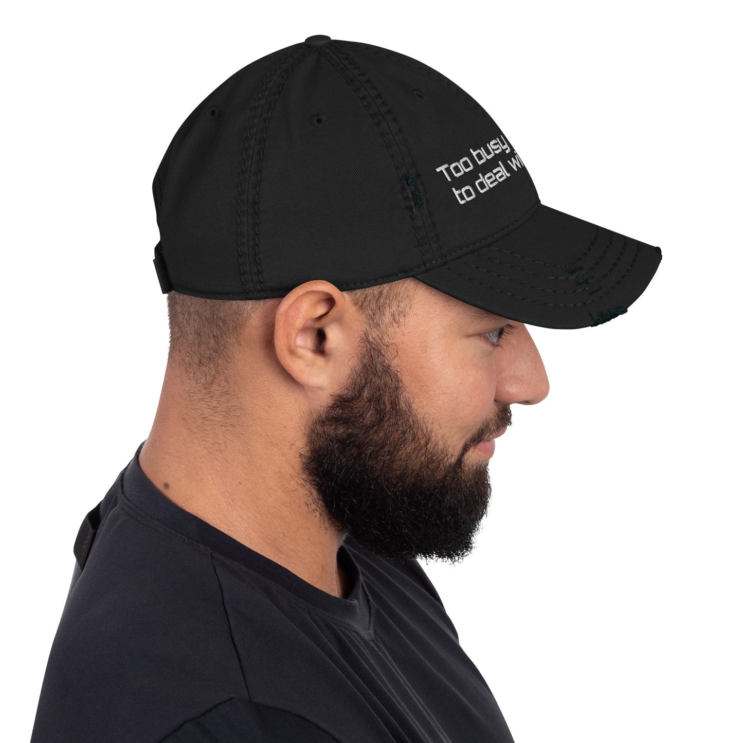 Too Busy leveling Up Distressed Cap