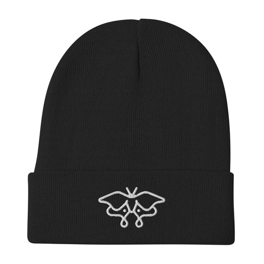 Moth Embroidered Beanie