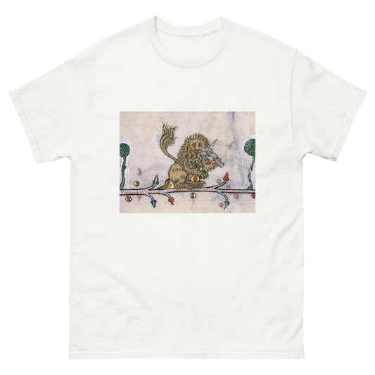 Sad Medieval Violin Lion Unisex T-Shirt