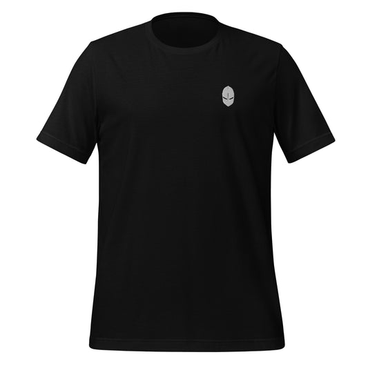 Knight Helmet Embroidery Men's T-Shirt