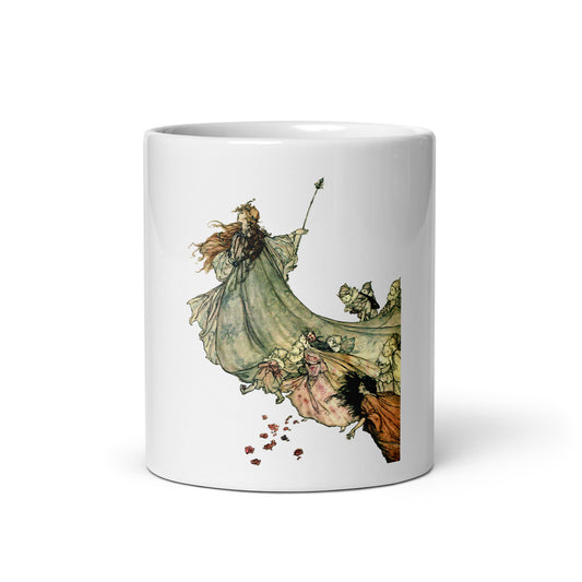 Fairycore White glossy mug